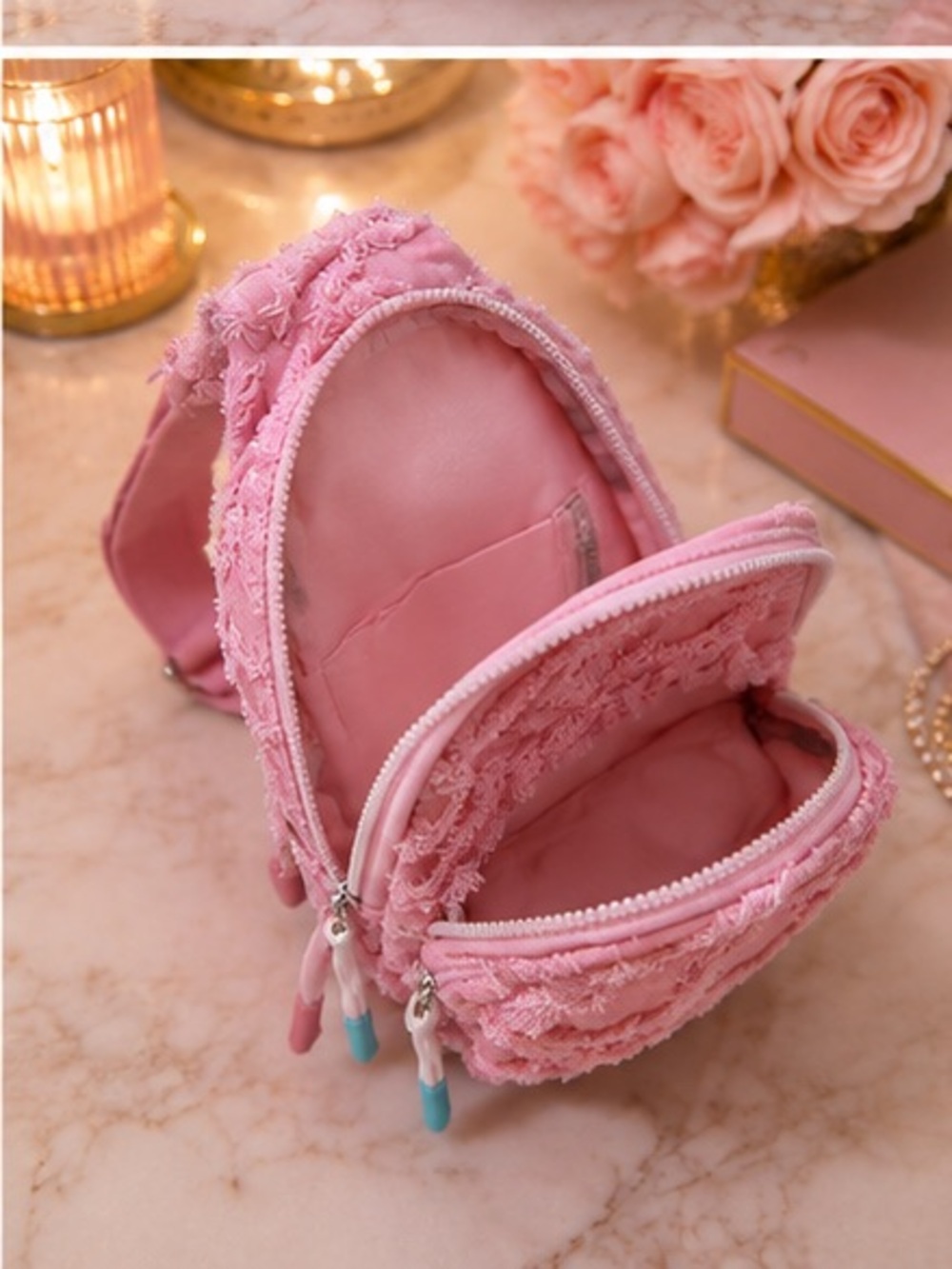 Wildfox Light Pink Denim Sling - Picture 3 of 6